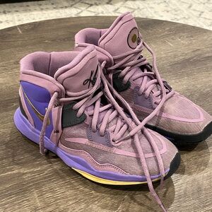 Nike Kyrie Purple and Gold Sneakers